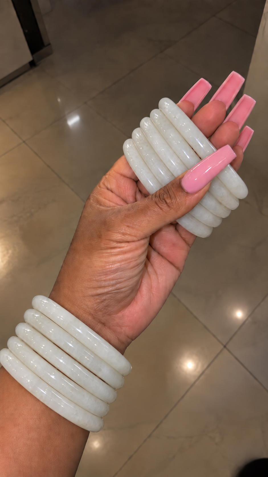Angel White Jade Bracelet