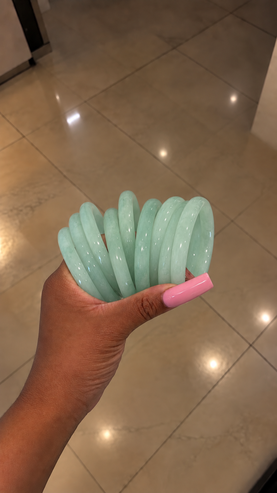 Seafoam Jade Bracelet