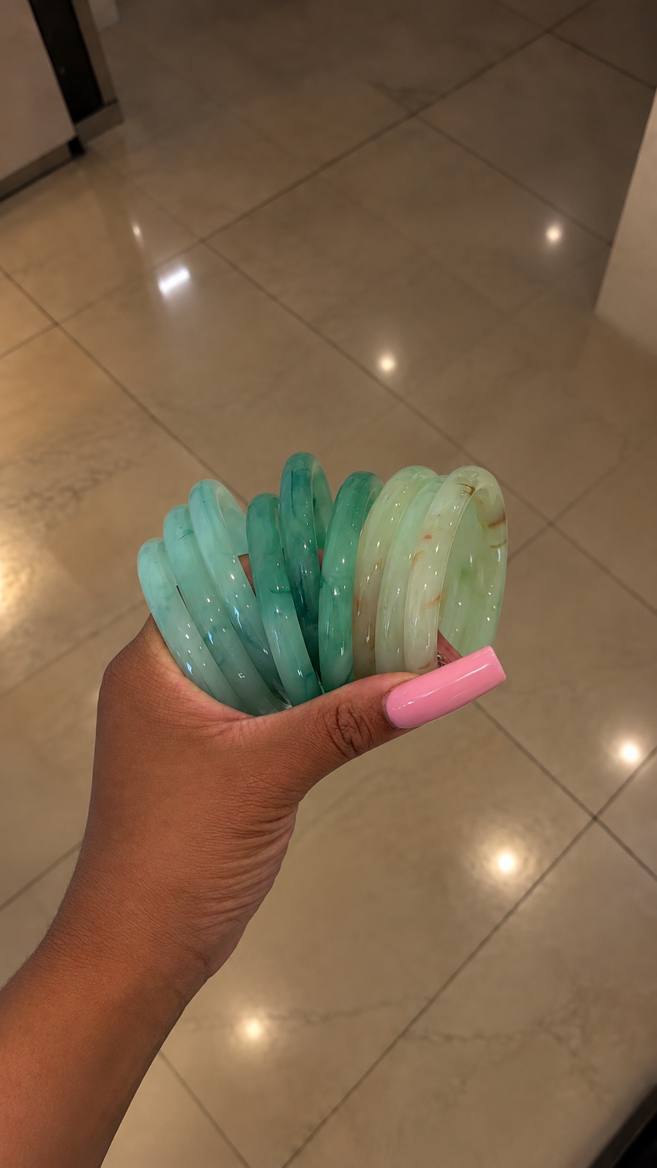 Seafoam Jade Bracelet