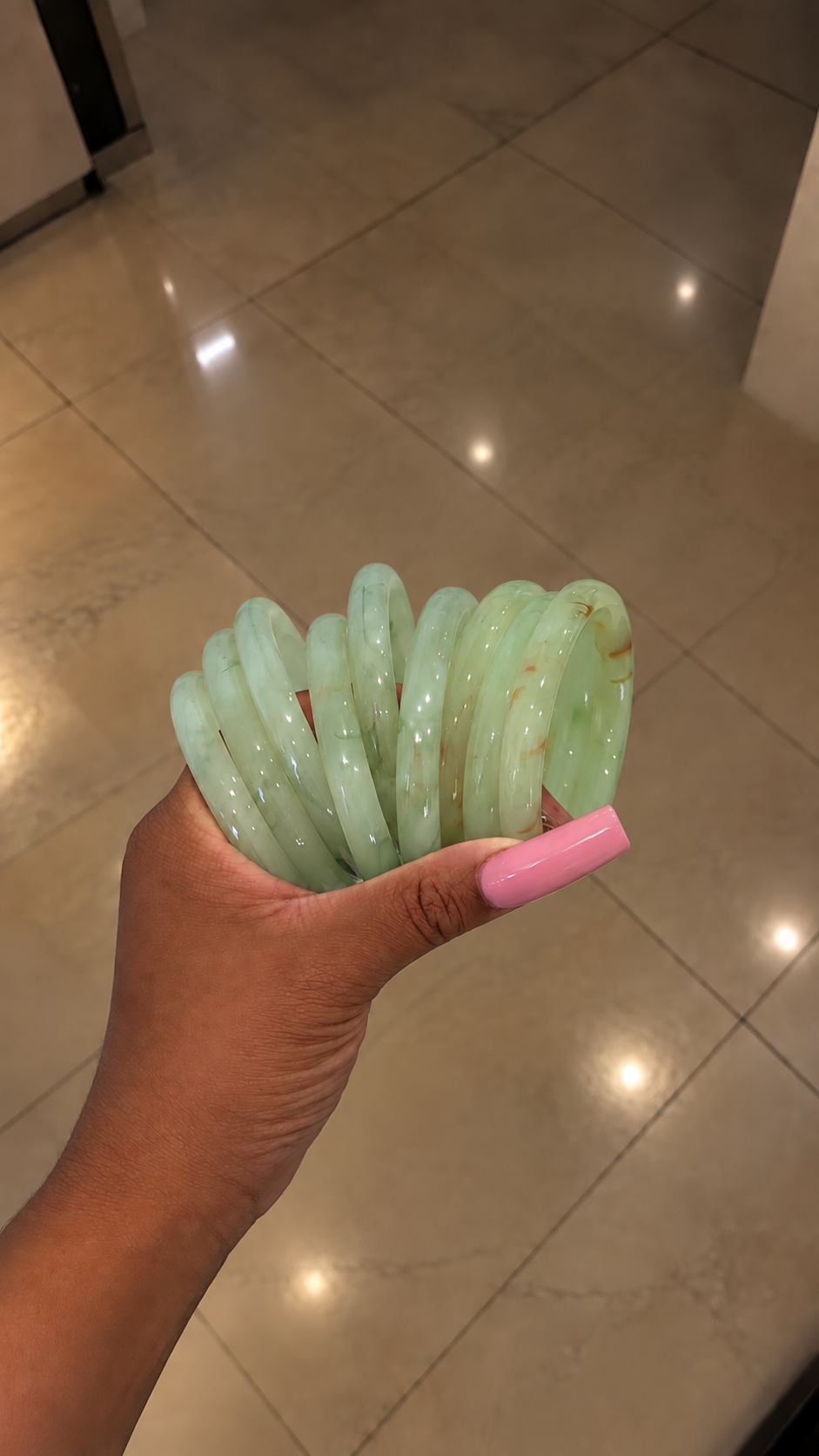 Honeydew Jade Bracelet
