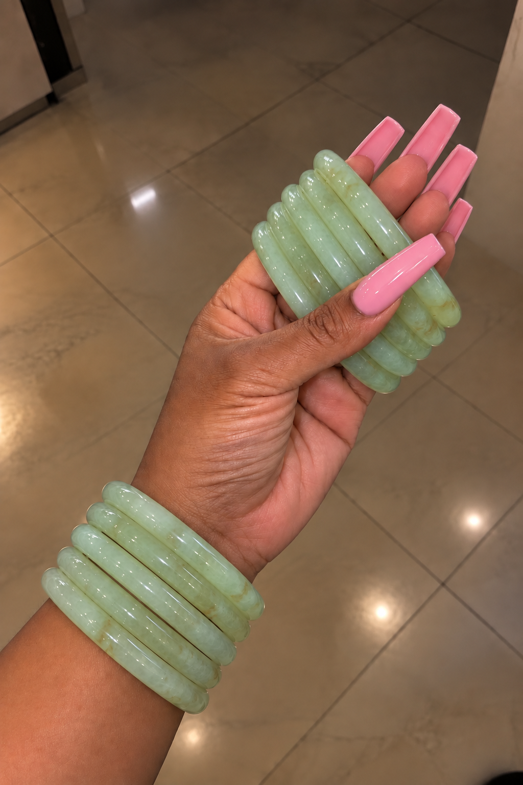 Honeydew Jade Bracelet